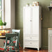 Pantry Cabinet With 2 Drawers, Adjustable Shelves, Freestanding Kitchen Storage Organizer - White Home Essentials