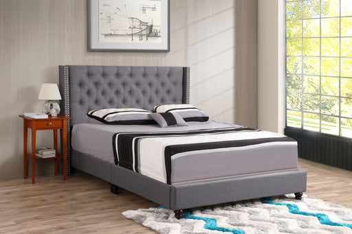 Nailhead Bed Transitional Vibrant Glory Furniture