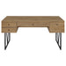Vellun - 4 Drawer Writing Desk - Mango Color Furniture Max