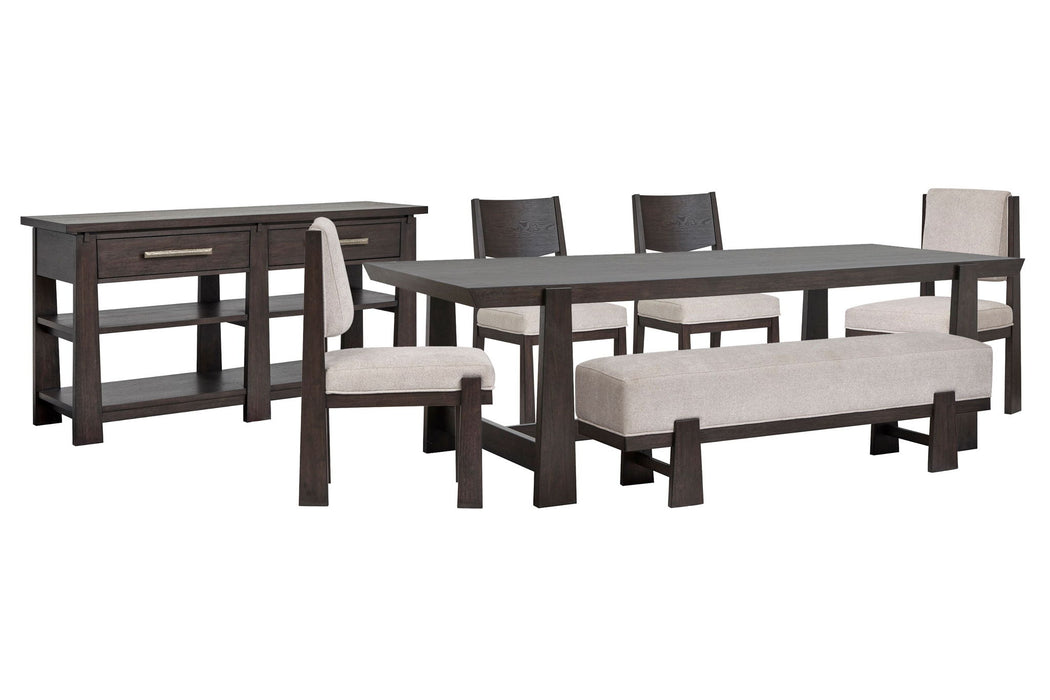 Tauren - Trestle Dining Table Set Magnussen Furniture
