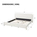 Upholstered Platform Bed Frame With Curved Headboard, Wood Slats Support Artistry At Home