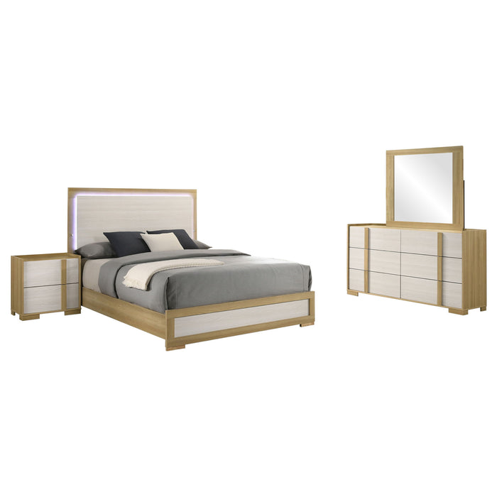 Lincoln - Bedroom Set With LED Headboard Furniture Max