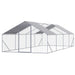 Outdoor Chicken Coop Large Space With Safety Features - Silver Gray Daily Nest