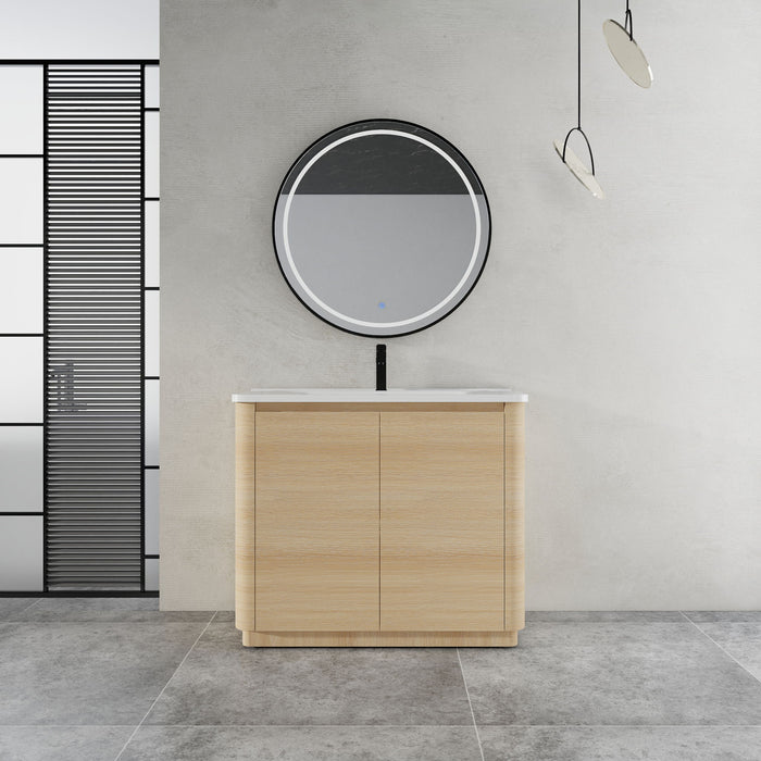 Freestanding Bathroom Vanity With Sink & 2 Soft Close Doors Home Essentials