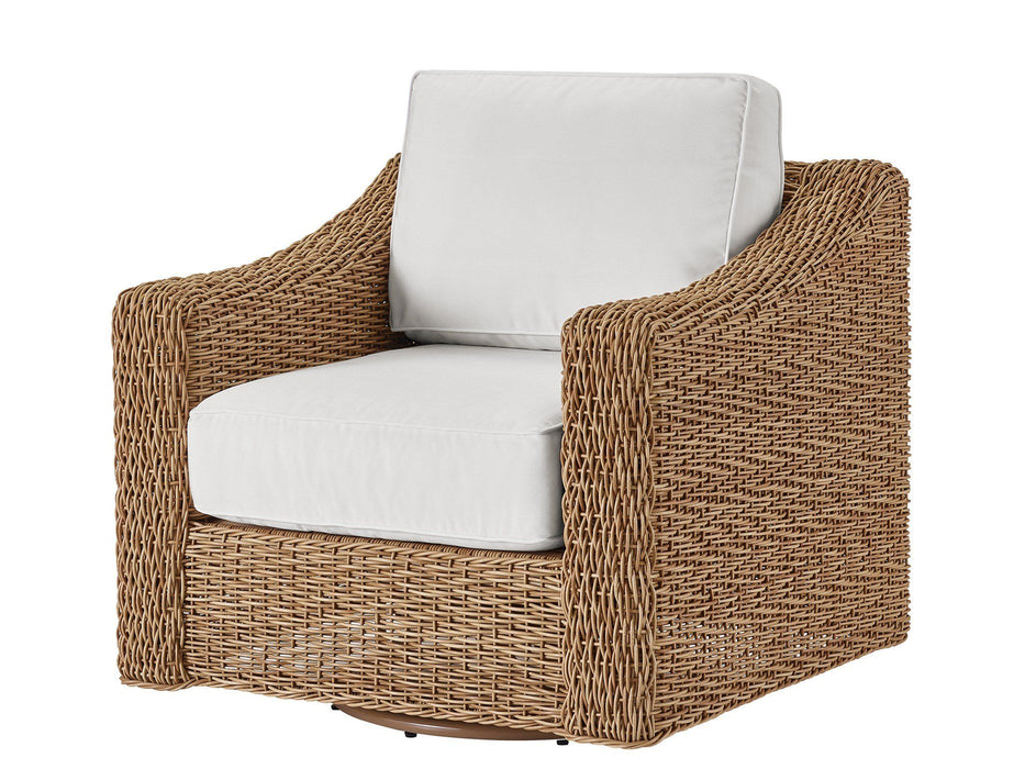 Coastal Living Outdoor - Laconia Swivel Chair - Light Brown