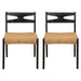 Dining Side Chairs, Indoor Outdoor Armless Chair (Set of 2) Noble House