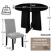 5 Piece Round Dining Table Set, Modern Table And 4 Upholstered Chairs For Dining Room Hearth and Haven