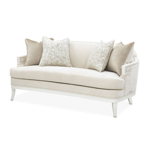 La Marisia - Chenille Loveseat - Tranquil / Creamy Pearl Michael Amini
