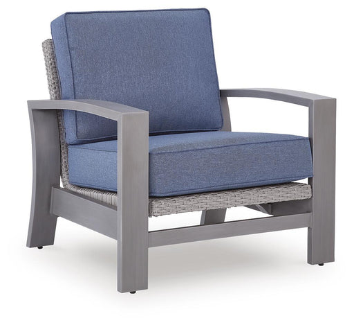 Half Moon Beach - Spring Lounge Chair - Blue / Gray Signature Design by Ashley®
