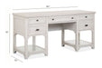 Bronwyn - Desk Base - Alabaster Magnussen Furniture