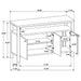 Graham - Sideboard With Open Shelf - Walnut Furniture Max