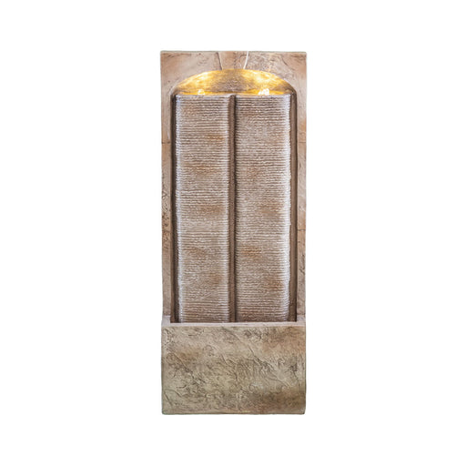 Modern Outdoor Water Fountain With LED Lights Daily Nest