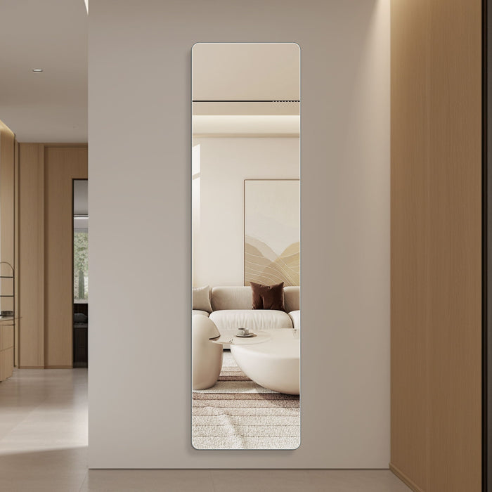 Full Body Round Corner Mirror For Living Room Daily Nest
