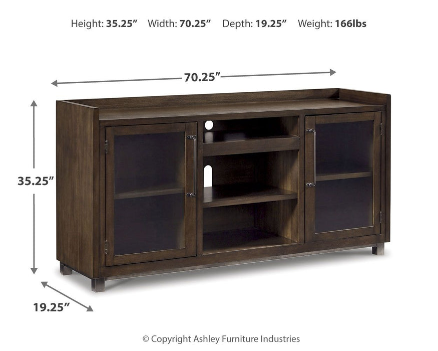 Starmore - XL TV Stand w/Fireplace Option - Brown Signature Design by Ashley®