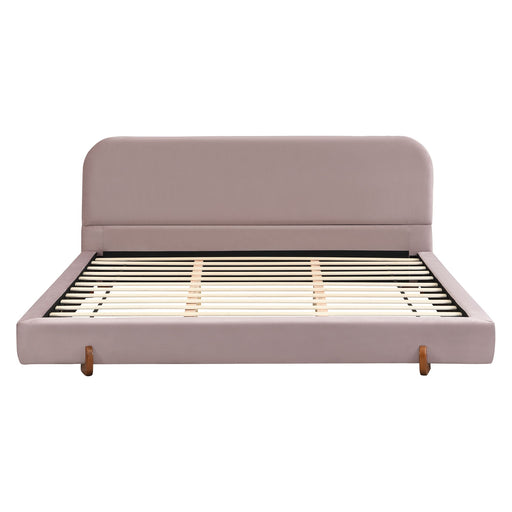 Elegant Upholstered Bed Frame Noble House
