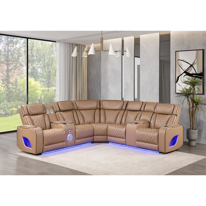 Fortuner - Power Recliner Sectional Sofa Matrix Furniture Group