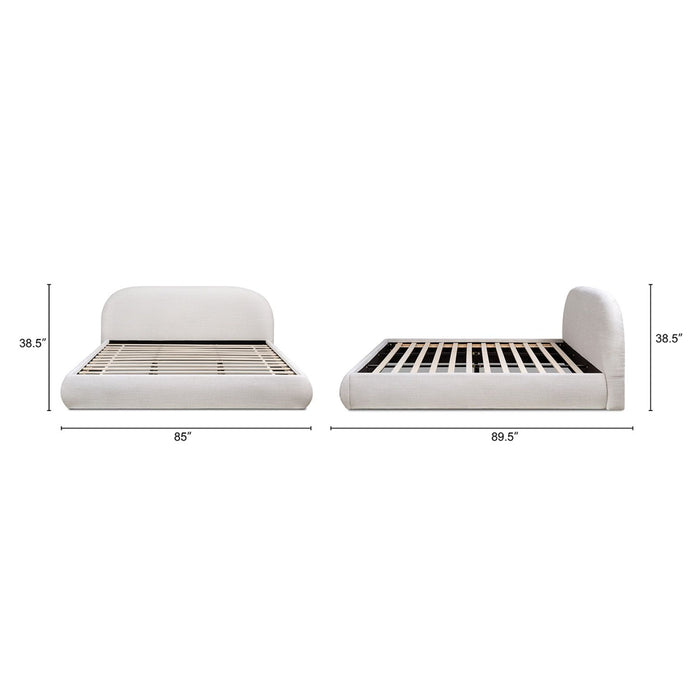 Archie Puffy Grounded - Upholstered Platform Bed Jennifer Taylor Home