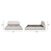 Archie Puffy Grounded - Upholstered Platform Bed Jennifer Taylor Home