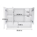 Wall Mounted Bathroom Mirror Cabinet With LED Lights, Anti Fog & Explosion Proof, Touch Control Medicine Cabinet, 3 Color Lighting - White Home Essentials