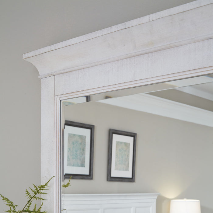Heron Cove - Landscape Mirror - Chalk White Magnussen Furniture
