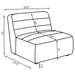 Ortega - Upholstered Armless Chair - Charcoal Furniture Max