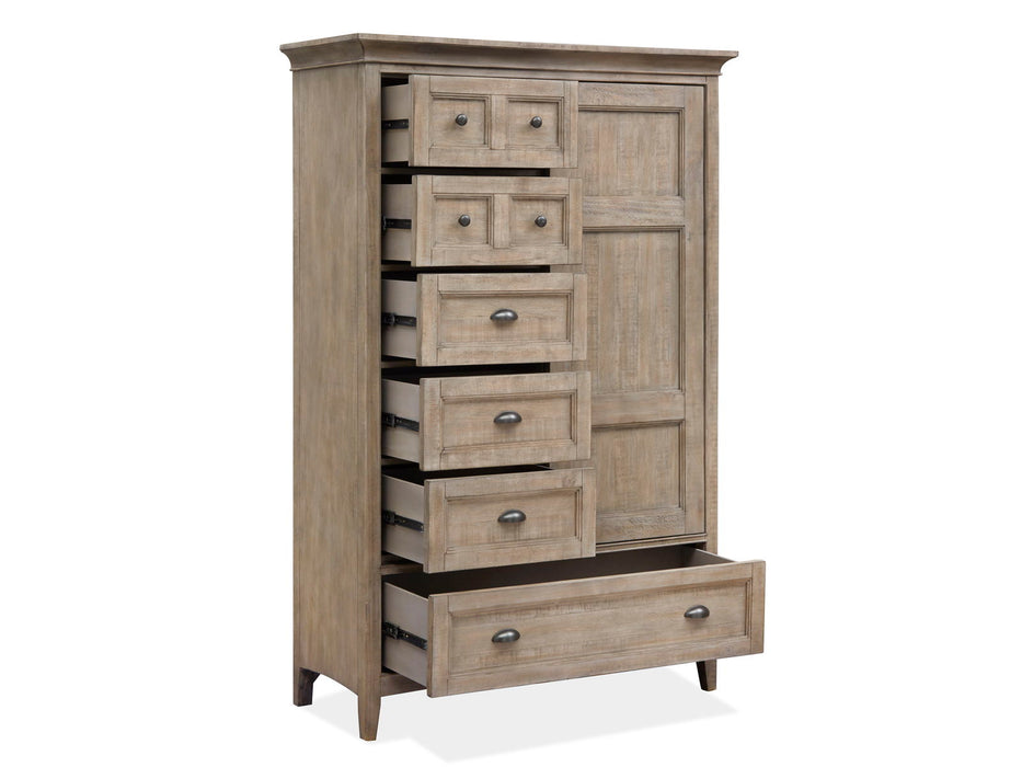 Paxton Place - Wood Door Chest - Dove Tail Gray Magnussen Furniture