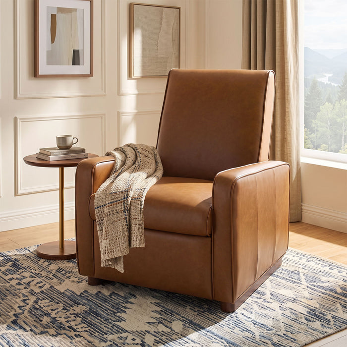 Manual Recliner Chair, 2 Position With 160° Adjustable Backrest For Living Room Noble House