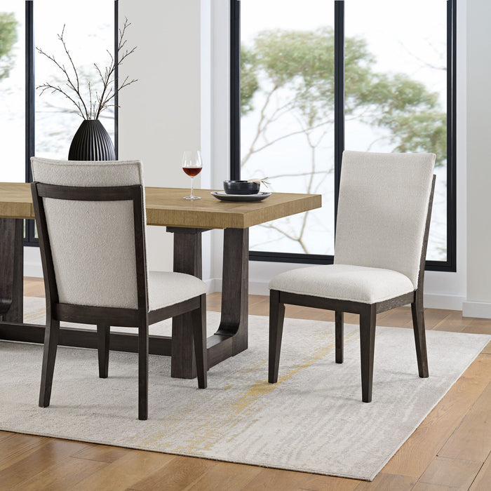 Soft Upholstered Dining Chairs (Set of 2) - Brown