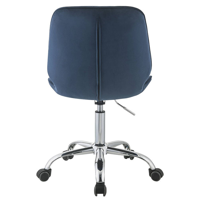Muata - Office Chair - Twilight Blue Velvet & Chrome ACME
