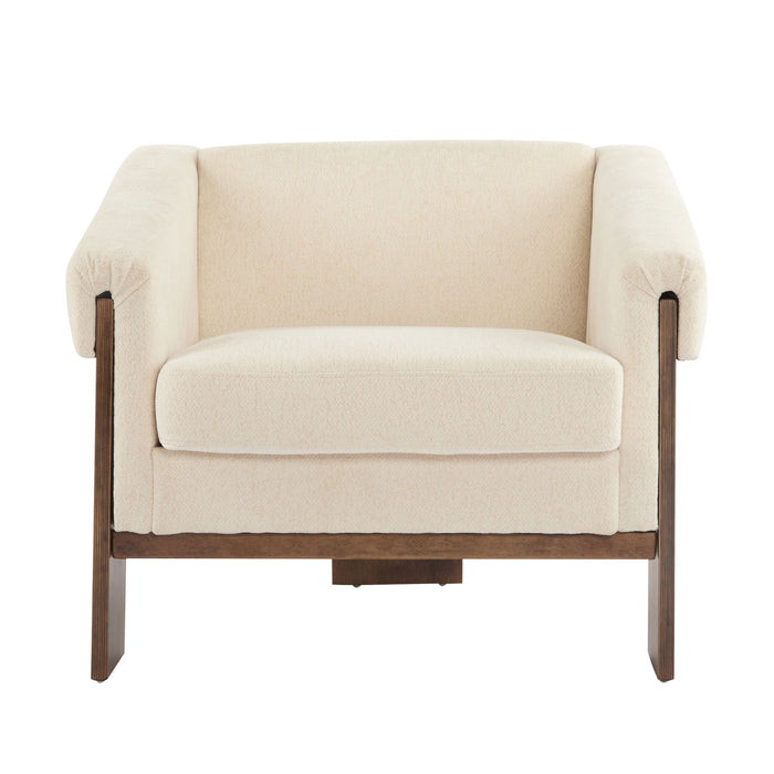 Sierra - Vintage Modern Accent Chair With Deep Cushions And Wide Armrests
