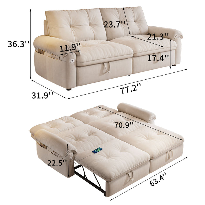 Convertible Cloud Like Sofa Bed Home Essentials