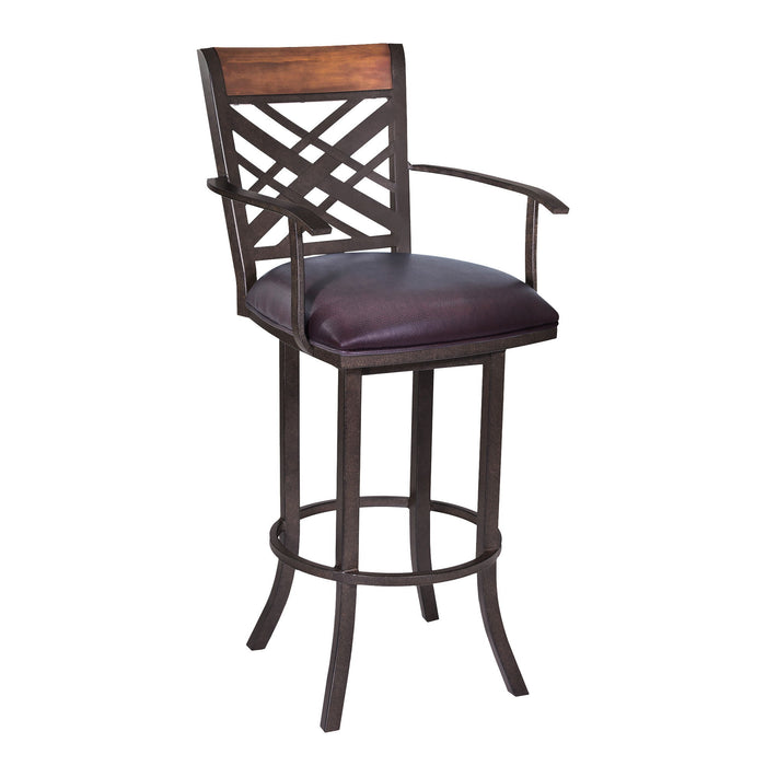 Counter Height Bar Chair - Brown