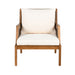 Acacia Wood Patio Furniture Club Chair, Outdoor Wicker Armchair, Deep Seating With Soft Cushions For Porch - Teak / Mix Brown Noble House
