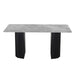 Leander - Dining Table With Ceramic Top - Gray & Black ACME