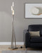 Icicle - Contemporary Floor Lamp - Nickel Lumi Source
