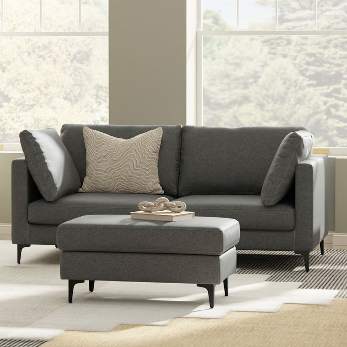 Ava - Mid Century Sofa With Ottoman Set Simpli-Home