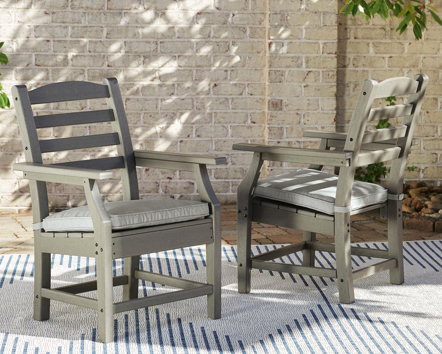 Visola - Arm Chair With Cushion (Set of 2) - Gray Signature Design by Ashley®