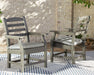 Visola - Arm Chair With Cushion (Set of 2) - Gray Signature Design by Ashley®