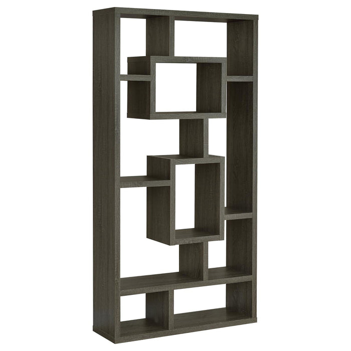10 Shelf Open Back Bookcase Furniture Max