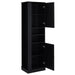 Tall Freestanding Bathroom Storage Cabinet With Adjustable Shelves And Side Hooks Board, Rectangle Design Hearth and Haven