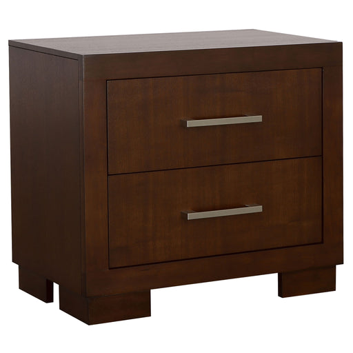 Polk - 2 Drawer Nightstand With Slim Handles - Cappuccino Furniture Max