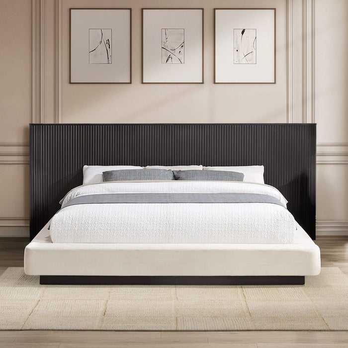 Clayten - Queen Bed - Beige / Espresso ACME