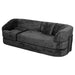 3 Seater Sofa With Built In Pet Bed Nook, Curved Design And 2 Throw Pillows Home Essentials