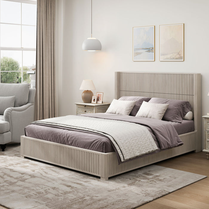 Platform Bed Frame With Headboard, Floor Standing Design Home Essentials