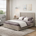 Platform Bed Frame With Headboard, Floor Standing Design Home Essentials