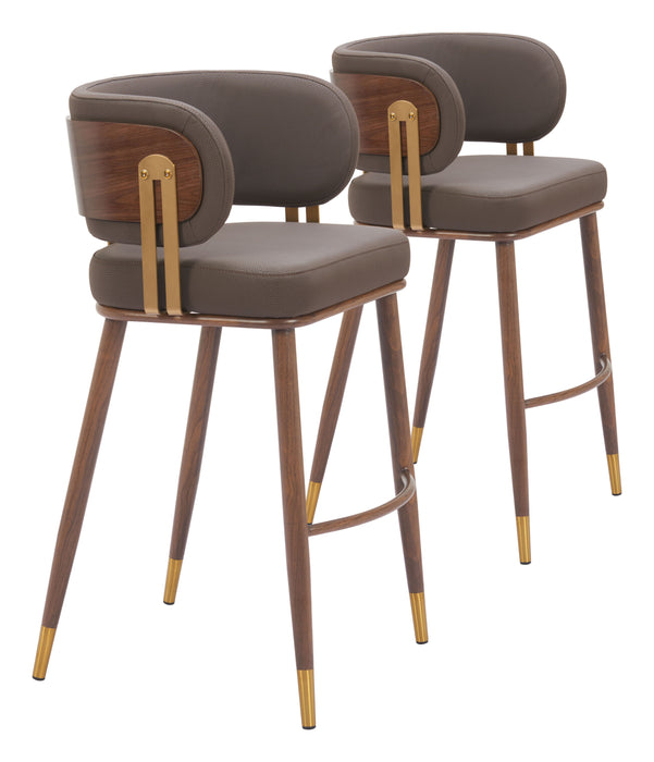 Brew - Barstool (Set of 2) - Brown