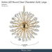 Michael Amini Lighting - Solara 32" Round Crystal LED Chandelier - Gold Michael Amini