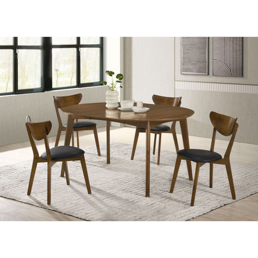 Linnea - 5 Piece Dining Set With Chairs - Dark Walnut Furniture Max