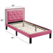 Glamours Style Bed With Diamond Tufted Padded Headboard Home Essentials