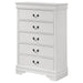 5 Drawer Bedroom Chest - White Furniture Max